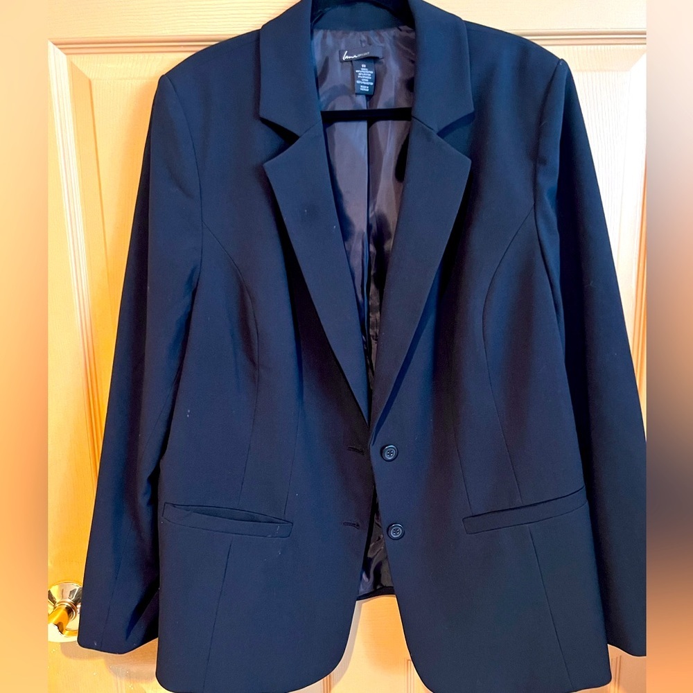 Lane Bryant Two Button Blazer Blk Sz.22